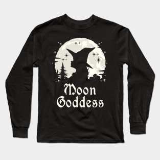 Wicca Witchcraft Moon Goddess Long Sleeve T-Shirt